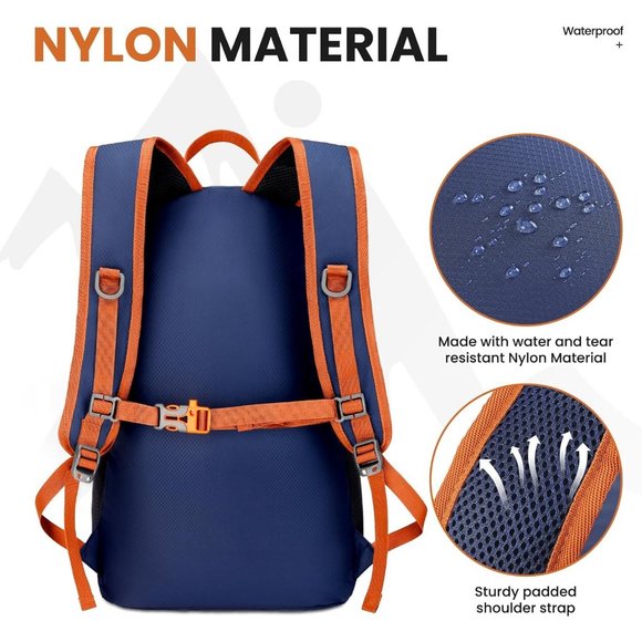 Lightweight Packable Foldable Travel Camping Hiking Outdoor Sports Backpack - Picture 4 of 6